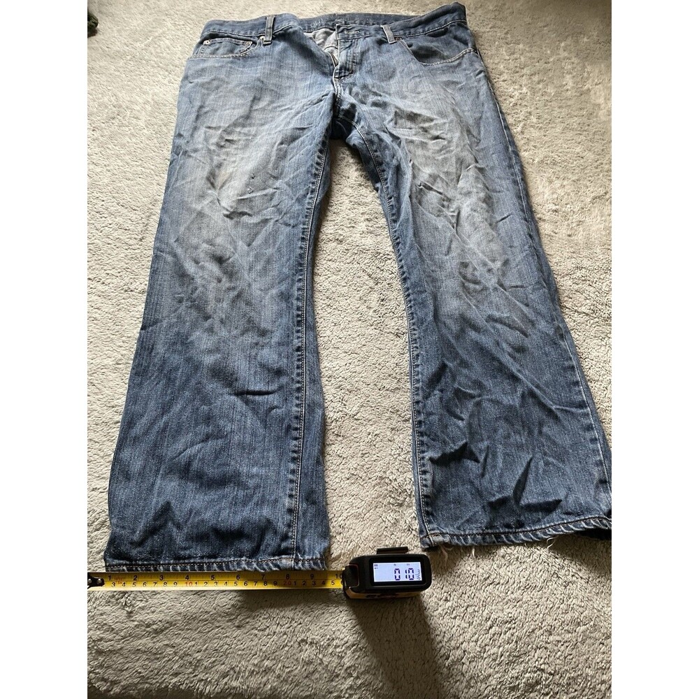 Old Navy Jeans 38x30 Blue Faded Low Rise Boot Cut Stretch Classic Casual Y2K